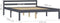 vidaXL - Bedframe - massief - grenenhout - grijs - 120x200 - cm