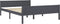 vidaXL - Bedframe - massief - grenenhout - grijs - 120x200 - cm