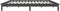 vidaXL - Bedframe - massief - grenenhout - grijs - 140x190 - cm