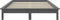 vidaXL - Bedframe - massief - grenenhout - grijs - 140x190 - cm