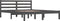 vidaXL - Bedframe - massief - grenenhout - grijs - 140x190 - cm