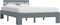 vidaXL - Bedframe - massief - grenenhout - grijs - 140x200 - cm