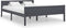 vidaXL - Bedframe - massief - grenenhout - grijs - 140x200 - cm
