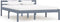vidaXL - Bedframe - massief - grenenhout - grijs - 140x200 - cm
