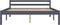 vidaXL - Bedframe - massief - grenenhout - grijs - 140x200 - cm