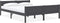 vidaXL - Bedframe - massief - grenenhout - grijs - 140x200 - cm