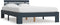 vidaXL - Bedframe - massief - grenenhout - grijs - 140x200 - cm