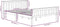vidaXL - Bedframe - massief - grenenhout - grijs - 140x200 - cm