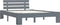 vidaXL - Bedframe - massief - grenenhout - grijs - 140x200 - cm