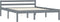 vidaXL - Bedframe - massief - grenenhout - grijs - 140x200 - cm
