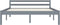 vidaXL - Bedframe - massief - grenenhout - grijs - 140x200 - cm