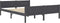 vidaXL - Bedframe - massief - grenenhout - grijs - 140x200 - cm