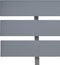 vidaXL - Bedframe - massief - grenenhout - grijs - 140x200 - cm