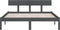 vidaXL - Bedframe - massief - grenenhout - grijs - 140x200 - cm