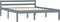 vidaXL - Bedframe - massief - grenenhout - grijs - 140x200 - cm
