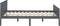 vidaXL - Bedframe - massief - grenenhout - grijs - 140x200 - cm