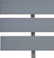 vidaXL - Bedframe - massief - grenenhout - grijs - 140x200 - cm