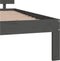 vidaXL - Bedframe - massief - grenenhout - grijs - 140x200 - cm