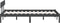 vidaXL - Bedframe - massief - grenenhout - grijs - 140x200 - cm