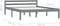 vidaXL - Bedframe - massief - grenenhout - grijs - 140x200 - cm