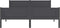 vidaXL - Bedframe - massief - grenenhout - grijs - 140x200 - cm
