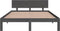 vidaXL - Bedframe - massief - grenenhout - grijs - 140x200 - cm