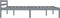 vidaXL - Bedframe - massief - grenenhout - grijs - 140x200 - cm
