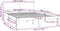 vidaXL - Bedframe - massief - grenenhout - grijs - 140x200 - cm