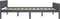 vidaXL - Bedframe - massief - grenenhout - grijs - 140x200 - cm