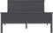 vidaXL - Bedframe - massief - grenenhout - grijs - 140x200 - cm
