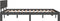 vidaXL - Bedframe - massief - grenenhout - grijs - 140x200 - cm