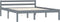 vidaXL - Bedframe - massief - grenenhout - grijs - 140x200 - cm
