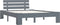 vidaXL - Bedframe - massief - grenenhout - grijs - 140x200 - cm