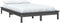 vidaXL - Bedframe - massief - grenenhout - grijs - 140x200 - cm