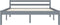 vidaXL - Bedframe - massief - grenenhout - grijs - 140x200 - cm