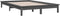 vidaXL - Bedframe - massief - grenenhout - grijs - 140x200 - cm