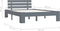 vidaXL - Bedframe - massief - grenenhout - grijs - 140x200 - cm