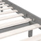 vidaXL - Bedframe - massief - grenenhout - grijs - 150x200 - cm