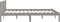 vidaXL - Bedframe - massief - grenenhout - grijs - 150x200 - cm