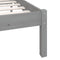 vidaXL - Bedframe - massief - grenenhout - grijs - 150x200 - cm