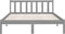 vidaXL - Bedframe - massief - grenenhout - grijs - 150x200 - cm