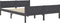 vidaXL - Bedframe - massief - grenenhout - grijs - 160x200 - cm