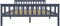 vidaXL - Bedframe - massief - grenenhout - grijs - 160x200 - cm