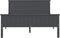 vidaXL - Bedframe - massief - grenenhout - grijs - 160x200 - cm