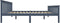 vidaXL - Bedframe - massief - grenenhout - grijs - 160x200 - cm