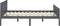 vidaXL - Bedframe - massief - grenenhout - grijs - 160x200 - cm