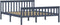 vidaXL - Bedframe - massief - grenenhout - grijs - 160x200 - cm