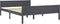 vidaXL - Bedframe - massief - grenenhout - grijs - 160x200 - cm