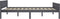 vidaXL - Bedframe - massief - grenenhout - grijs - 160x200 - cm