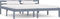 vidaXL - Bedframe - massief - grenenhout - grijs - 180x200 - cm